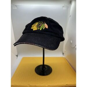 Chicago Blackhawks Captain Morgan Night Corduroy Hat Adjustable One‎ Size